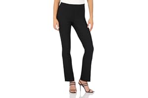 Rekucci Women's Ease Into Comfort Stretchy Straight Leg Office Pant with Tummy Control