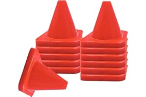 Versatyle 6in/9in/12in/28in Heavy Duty Agility Training Cones for Sports & Kids Coaching, Field Markers for Motorcycle, Bikes, Traffic, Basketball, Soccer Drills, Durable, Multipurpose, Adjustable