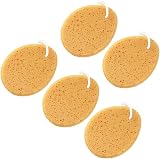 EXCEART Honeycomb Bath Sponge 5pcs Yellow Soft Shower Body Cleansing view 7