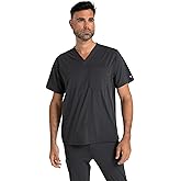 Shabbella Scrub Top for Men - 3 Pockets, Tailored Fit, V-Neck, 4-Way Stretch, Moisture-Wicking