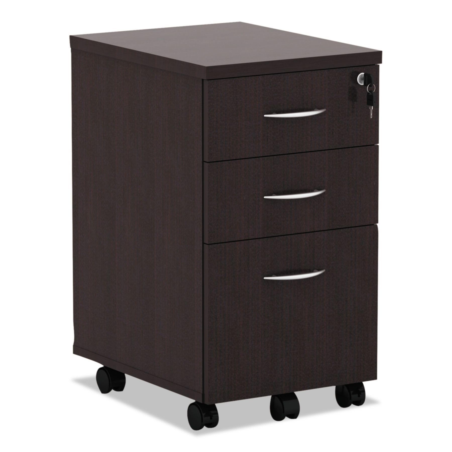 Photo 1 of  BOX 2 OF 2 ONLY   --------- Alera ALE Valencia Mobile B/B/F Pedestal File, 15 7/8 x 20 1/2 x 28 3/8, Espresso