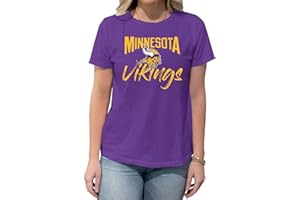Team Fan Apparel NFL Women's Paintbrush Fitted T-Shirt - Fabric for A Comfortable Football Game Day