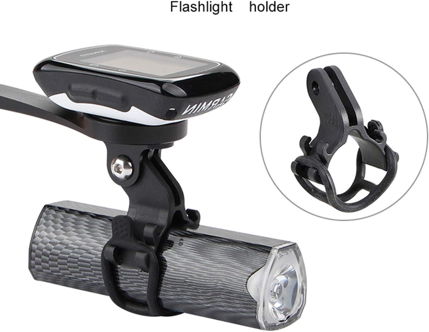 Bicycle Computer Mount for Road Bike Integrated Handlebar Light Weight