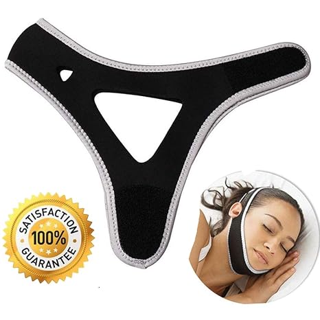 nuosen - Correa para la Barbilla para Alivio de ronquidos, cómoda Correa para Respirar la