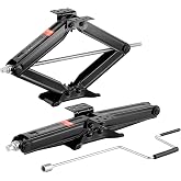 VEVOR 9000 lbs RV Scissor Jacks, 4-23.4 in RV Stabilizer Leveling Scissor Jacks, Set of 2, Heavy Duty Stabilizer Jack with Cr