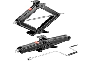 VEVOR 5000 lbs RV Scissor Jacks, 4-23.4 in RV Stabilizer Leveling Scissor Jacks, Set of 2, Heavy Duty Stabilizer Jack with Cr
