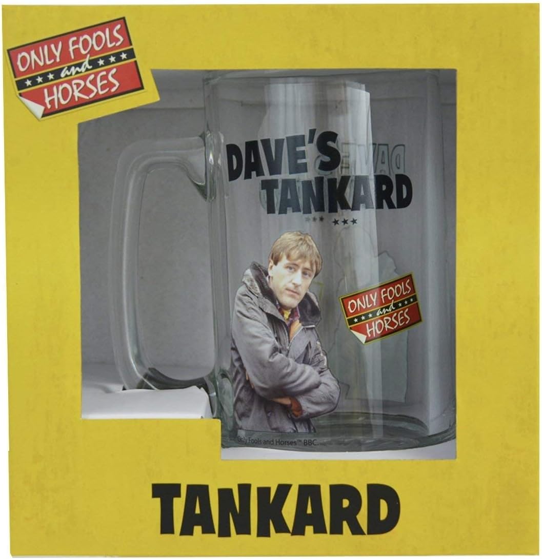 Only Fools and Horses Dave's Beer Tankard Glass, Yellow