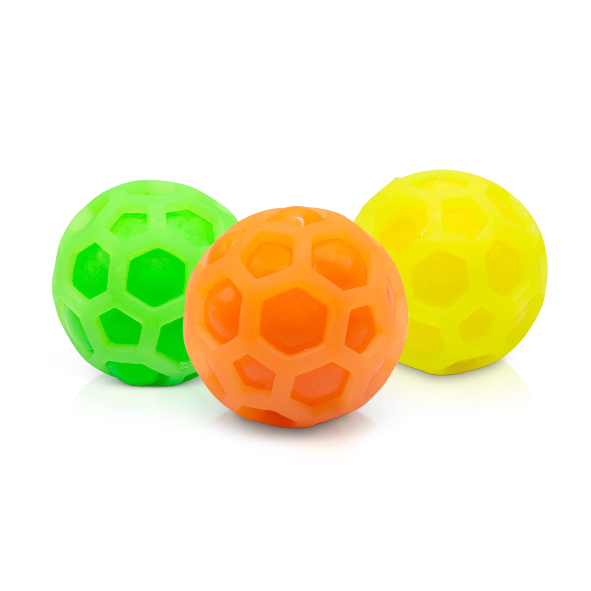 Tobar SCRUNCHEMS FUSION DIDDY STRESS SQUISH BALLS - 3 Pack, Red