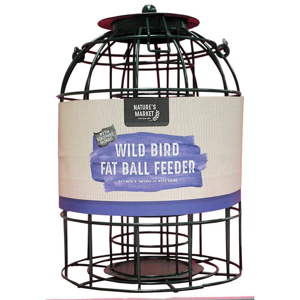 Natures Market BF008FB Squirrel Guard Hanging Fat Ball Feeder
