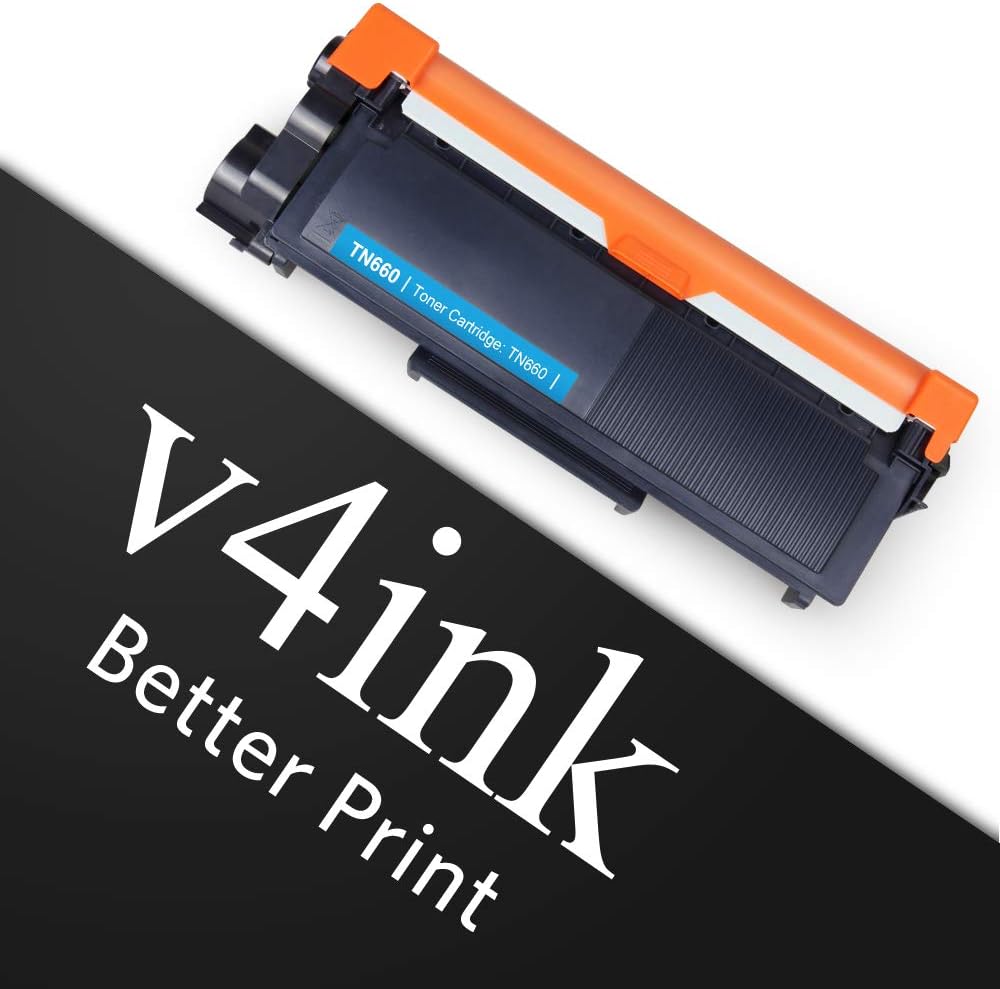 V4INK Compatible Toner Cartridge Replacement for Brother TN630 TN660 TN-660 (Black, 4-Pack) for use in Brother HL-L2300D HL-L2320D HL-L2340DW HL-L2360DW HL-L2380DW MFC-L2720DW MFC-L2740DW DCP-L2540DW: Office Products