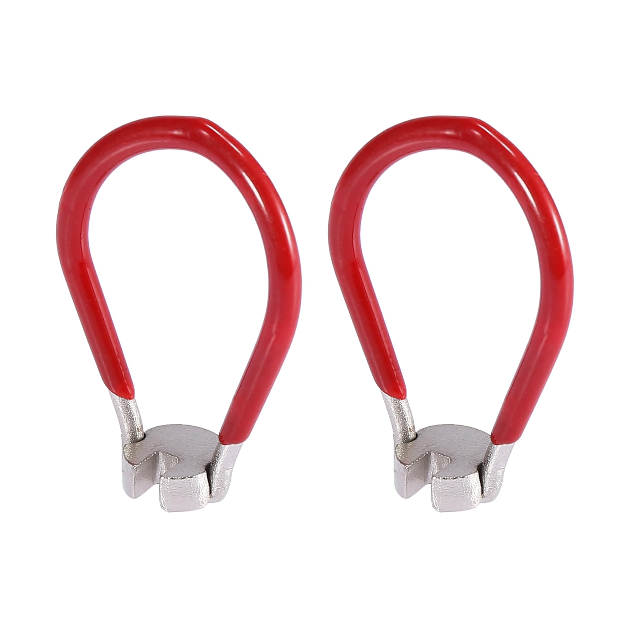X AUTOHAUX 2pcs 3.7mm Bicycle Wheel Spoke Wrench Bike Spanner Repair Tool Red