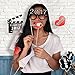 KUUQA 30Pcs Graduation Party Photo Booth Props for 2021 Graduation Party Supplies Decorations