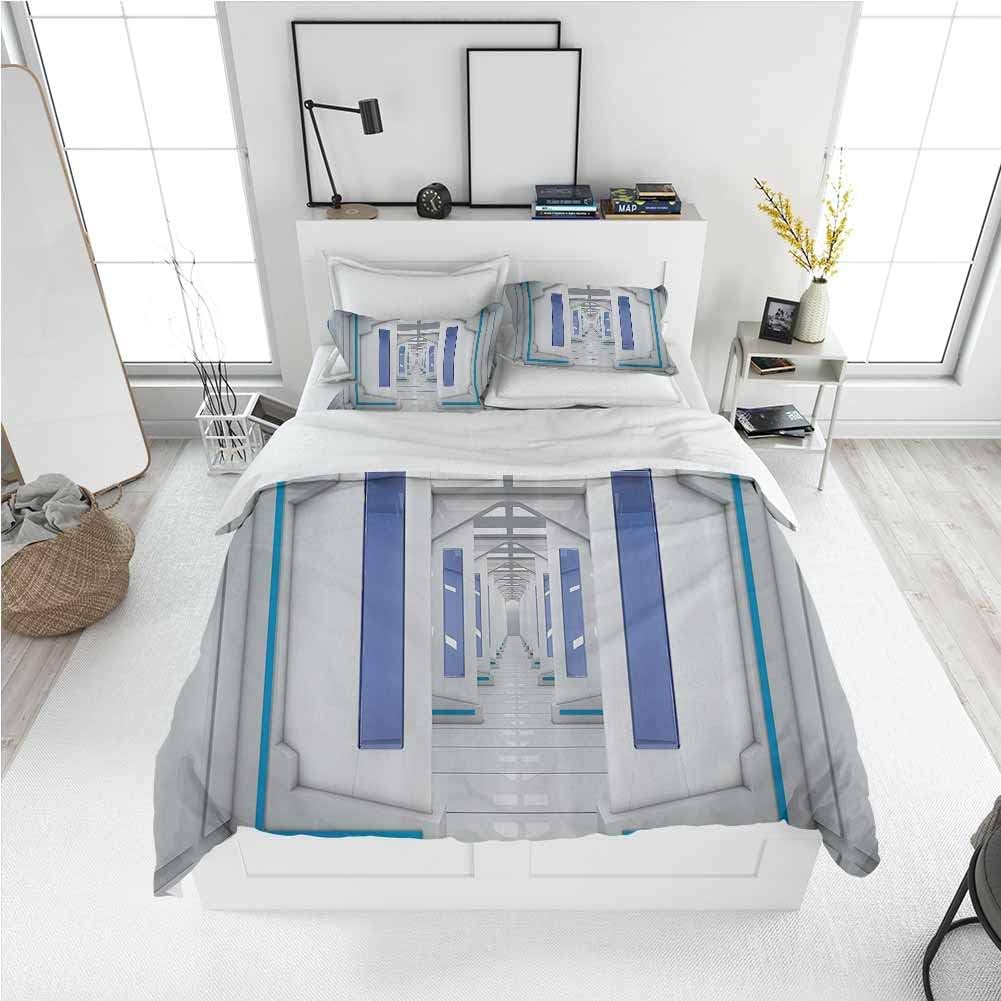 DIMICA Outer Space Decor King Size Sheet Set3 Piece Set