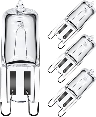 GMY G9 Halogen Oven Bulb 25W 230V 300C Heat Tolerant 4 Pack