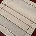 Grelucgo Handmade Hemstitched Natural Rectangle Lace Table Runners (14x90 inch)