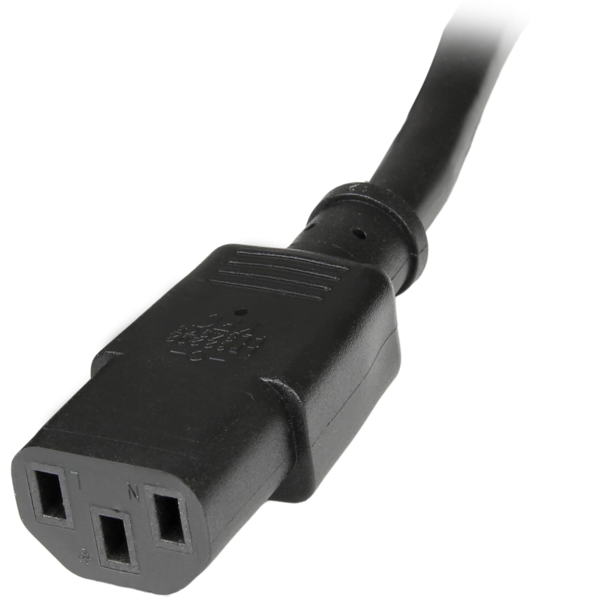 StarTech.com 6ft (2m) Power Extension Cord, C14 to C13, 10A 125V, 18AWG, Computer Power Cord Extension, IEC-320-C14 to IEC-320-C13 AC Power Cable Extension for Power Supply, UL Listed (PXT100)