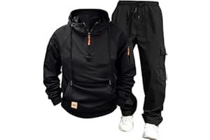 Mens 2 Piece Track Suit Casual Airport Athletic Outfits Workout Jogging Tracksuits Travel Gym Sports Sweatsuits