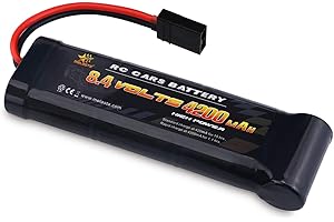 Melasta 8.4V 4200mAh 7-Cell Flat Pack NiMH Battery Compatible with Traxxas RC Racing Car Toys Hobbies
