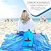 Outdoor Beach Blanket/Compact Portable Pocket Blanket by Athletrek- Waterproof Sandproof Lightweight Tarp/Poncho for Picnic, Camping, Hiking, Travel, Sports, Festival-Stakes, Pockets, Pouch, Carabiner