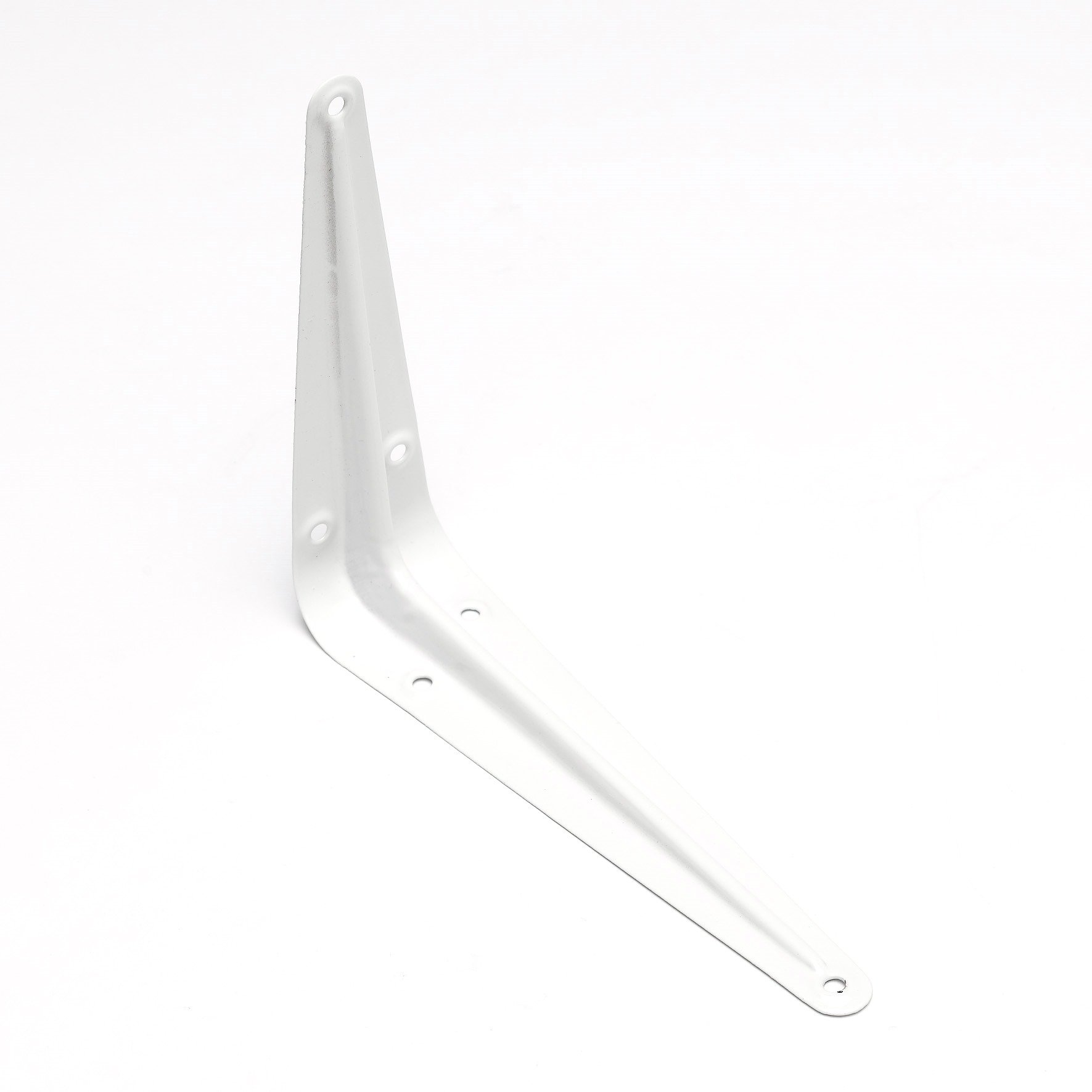 Merriway BH05655 (20 Pcs) London Style Shelf Bracket, White 125 x 100mm (5 x 4 inch), Load 20 kilogram - Pack of 20 Pieces