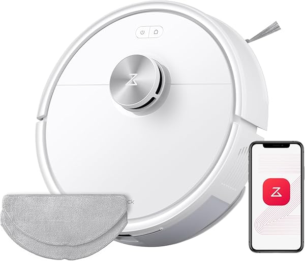 roborock Q7 M5-Set Saugroboter mit Wischfunktion, 10.000Pa Saugkraft, Dual Anti-Tangle-System, 150Min Laufzeit, LiDAR Navigation, Staubsauger Roboter für Teppich, Tierhaare, APP Steuerung (Weiß)