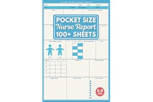 Pocket Size Nurse Report Sheet: Compact Nurse Brain Notebook to Organize 100+ Shift Notes. Perfect For Patient Handoffs (6"x9