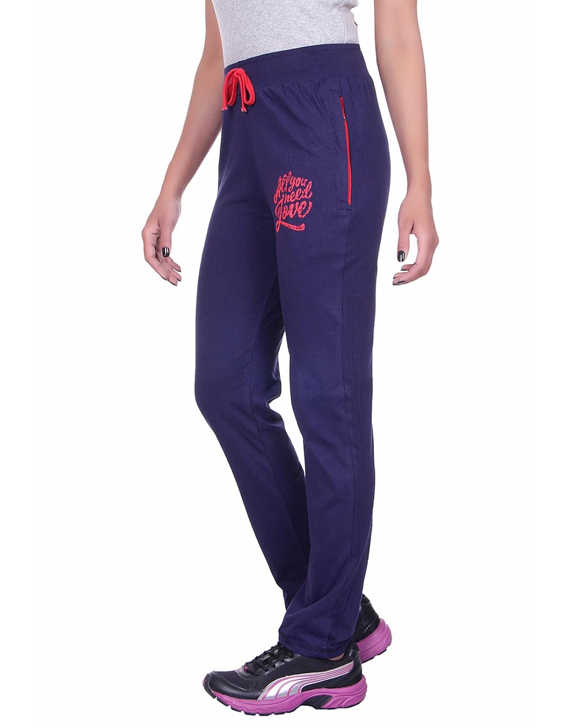 dfh women's cotton track pant