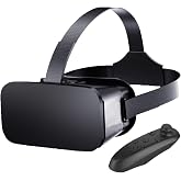 VR Headset for Phone with Controller, Anti-Blue Lens PD &amp; Fl Adjustable Virtual Reality Goggles Set for Kids and Adults, Compatible with iPhone 16/15/14/13/12 Samsung Android 4.5-6.7"
