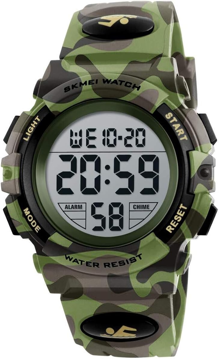 camouflage digital watch