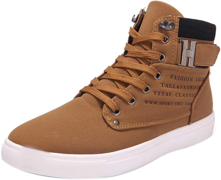 Boomboom Unique Style Men Casual High Top Oxfords Sneakers Shoes