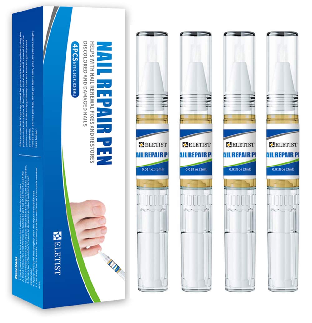 Eletist Nail Repair Pen Nail Fungus Treatment for Toenail Fungus Toenail and Nail Care Solution for Fixes and Restores Discolored and Damaged Nails : Beauty