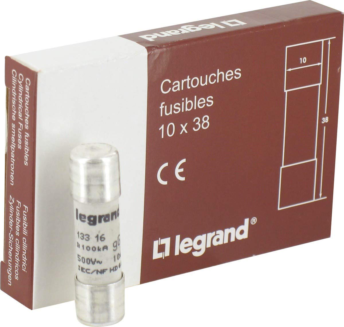 Legrand 013316 Fuse 10 x 38 mm 16 A Type GG - Image 4