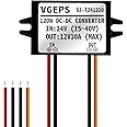 24V to 12V Step Down Converter 15~40Vdc to 12Vdc 0~10A MAX 0~120W Adaptive DC to DC Buck Converter Transformer Module Regulator Waterproof Car Power Supply(15~40V Input/12V 0~10A MAX Adaptive Output)