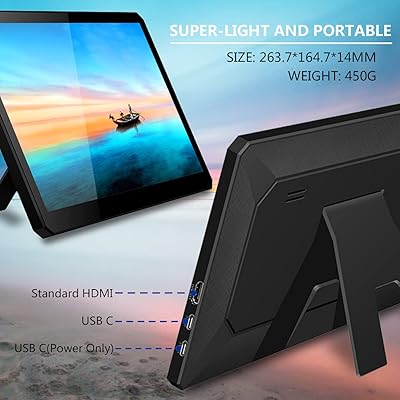 Buy 10 8 Inch Usb Touch Monitor With Stand 1366x768 Hdmi Type C Portable Display Ips Gaming Screen Compatible With Raspberry Pi Mini Pc Windows 10 Laptop Online In Poland B08z85b8jm