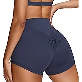 Women's Biker Shorts No Front Seam High Waist Workout Gym Yoga Running Shorts