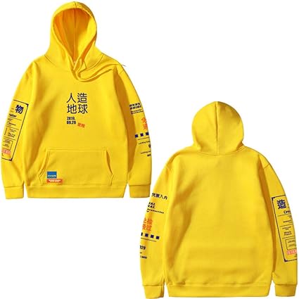 thick yellow hoodie