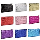 Ladies Dazzling Glitter Sparkling Sequins Evening Party Clutch Bag Handbag Purse