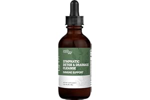 EARTH HARMONY NATURALS Earth Harmony Lymphatic Drainage Drops, Lymph Detox - Supplement with Soursop, Cat's Claw Bark, Astragalus, Wormwood, Lymph Node Detox, Lymphatic Support Cleanse (2 Oz)