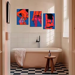 3 Pieces Hot Sexy Girl Wall Art Cool Wall Art Sexy