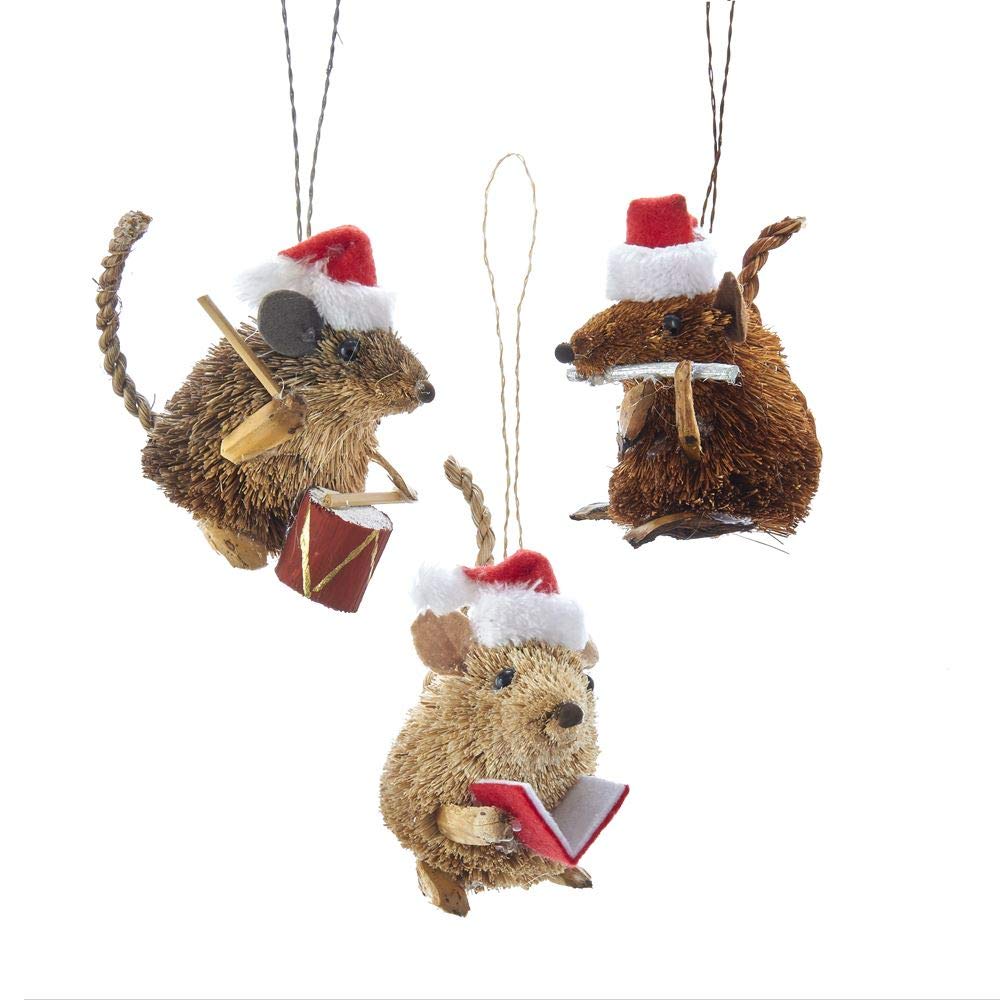 Photo 1 of *** ONLY 1 *** Buri Caroling Mouse Ornaments, 3 Assorted
