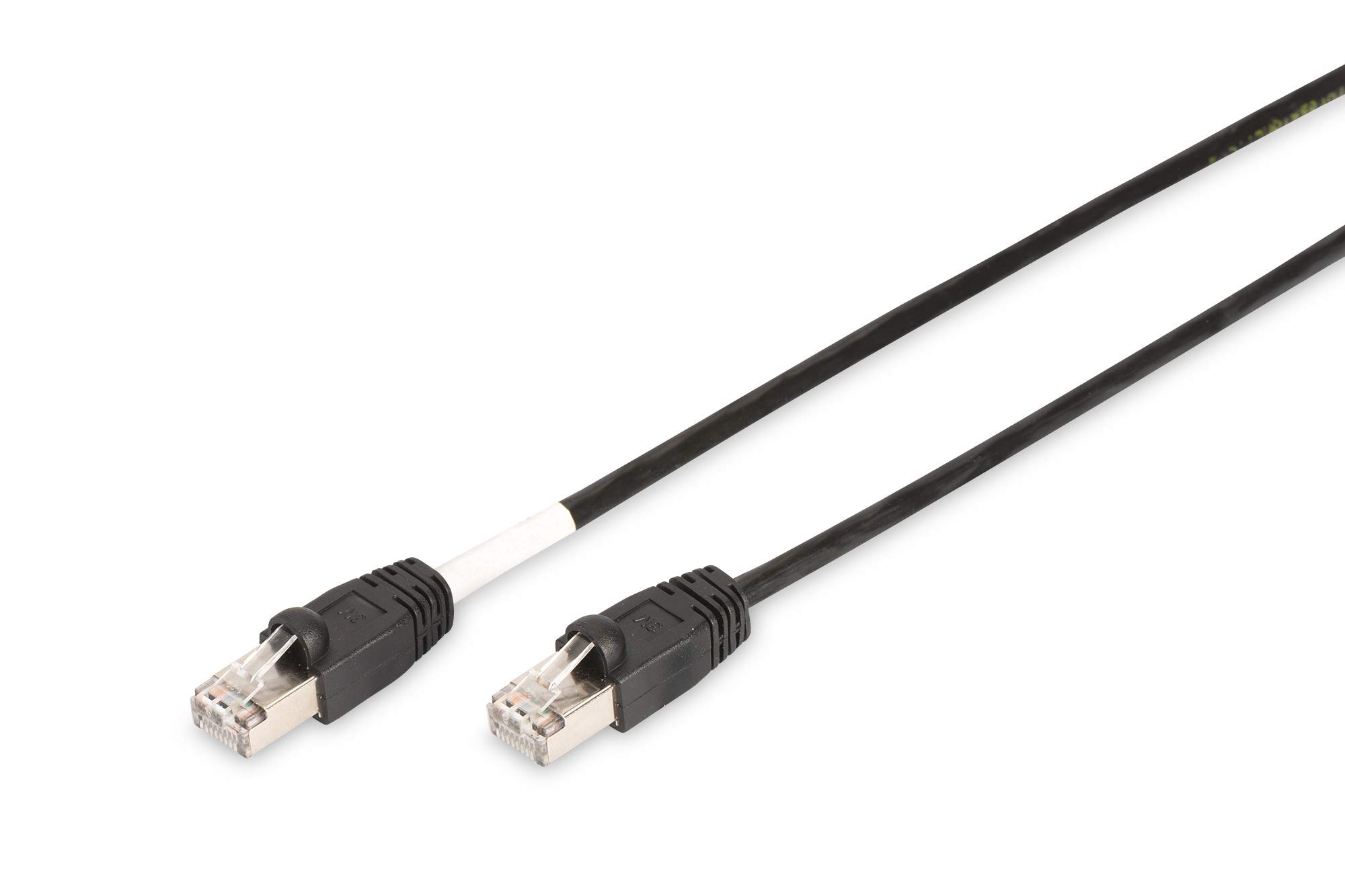 Digitus LAN Cable Cat 6-10m - Outdoor Network Cable - S/FTP Shielded - PoE+ & RJ45-1 Gbps - Compatible with Cat6A - Black