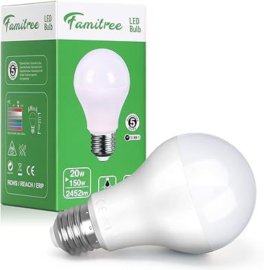Lampadine LED E27 Edison 12V 5W 480lm, Bianco Caldo 3000K, Confezione Da 3, Per Camper, Barca, Impianti Solari