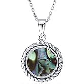 LeCalla 925 Sterling Silver Protection Amulet Good Luck Necklace Lightweight Italian Religious Astrological Symbol Lucky Charm Pendant for Women