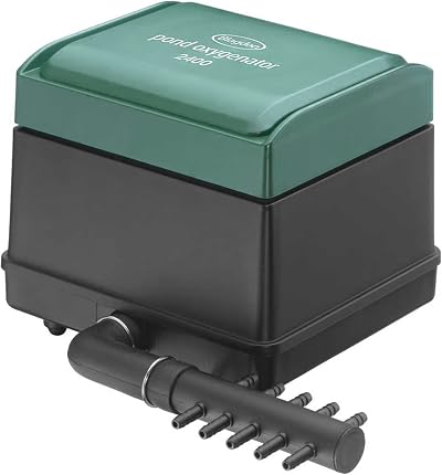Blagdon Pond Oxygenator 2400 Air Pump 15,000 L Pond 10 Outlets Green