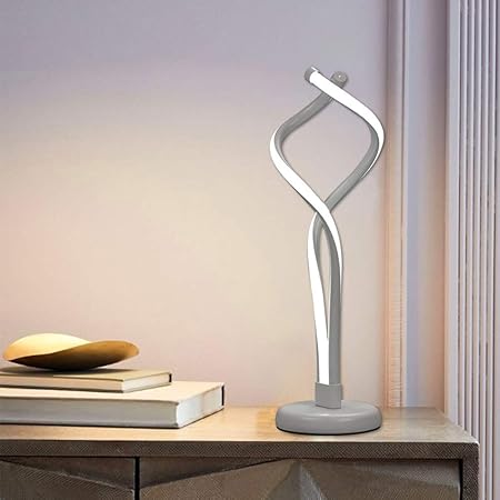 FJLOVE LED Lampe Nachtlicht Tischlampe Moderne Nachttischlampe mit