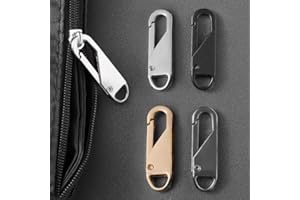 12-Piece Premium Zipper Repair Kit – Replacement Zipper Pulls in Silver, Gold, Gunmetal, and Black – Easy Fix for Bags, Jacke