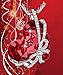 QOF ''Red Heart of The Ocean Bowtie Pendant Necklace with Swarovski Crystal
