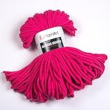 YarnArt Macrame Braided 4 mm Soft Cord, 55% Cotton