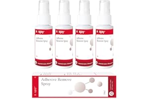 nosgay Adhesive Remover Spray for Skin, No Sting Quick Drying Medical Adhesive Remover for Sensitive Skin Ostomy Bags Barriers Bandage Wig Sports Tape Surface Adhesives Residue, 30 ml/Bottle