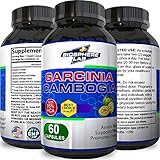 Pure Garcinia Cambogia Extract with 95% HCA Weight Loss Supplement Natural Carb Blocker Diet Pills for Fat Burn Appetite Suppressant for Men & Women 60 Capsules